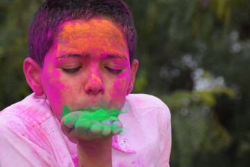 person with a lollipop