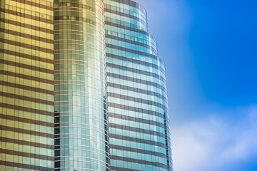 Close up luxury modern building Office