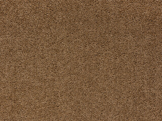 A closeup of a beige-colored soft textured carpet.
