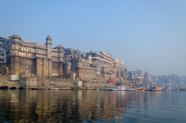 Obraz premium Famous ghats of Varanasi