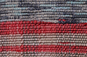 Coarse cotton woven handmade fabric, background and texture for your design, closeup or macro,...