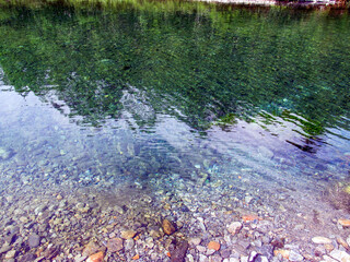 Nature in Norway in summer, fjords and mountains.