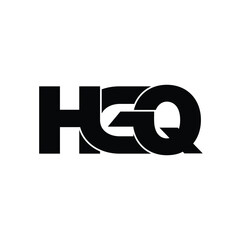HGQ letter monogram logo design vector