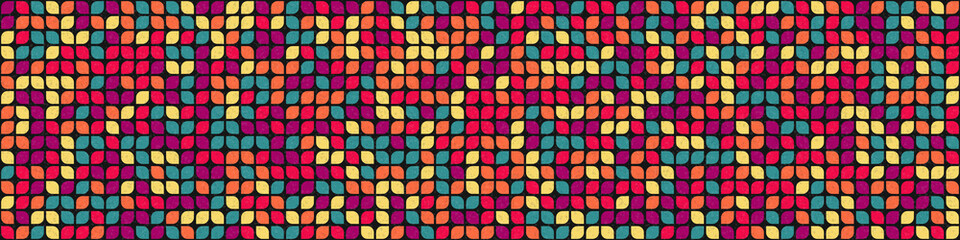 Abstract Geometric Pattern generative computational art illustration