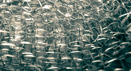 Fototapeta premium Metal sponge as an abstract background.