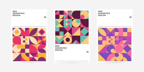 Neo Geometric Design. Creative Cover Design