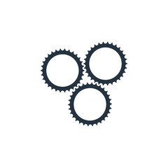 Gear icon template. Gear symbol vector sign isolated on white background. stock illustration.