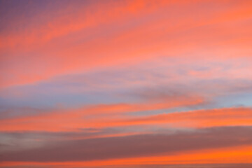 Naklejka na ściany i meble Beautiful sunset twilight sky with clouds