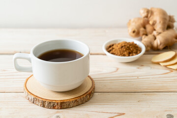 hot and sweet ginger juice glass