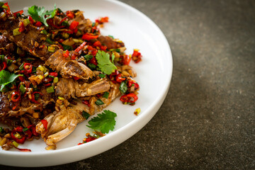 Stir-fried Mantis Shrimp or Crayfish with Chilli and Salt.