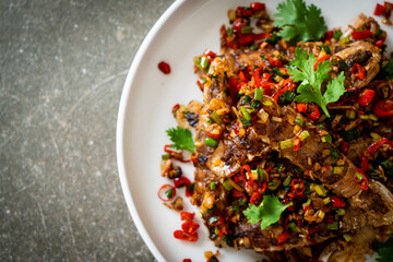 Stir-fried Mantis Shrimp or Crayfish with Chilli and Salt.