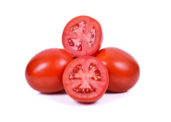 Tomatoes isolated on white background