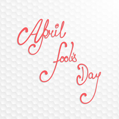 April fool's day celebration greeting card design.