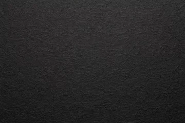 Foto op Plexiglas Sheet of black paper texture background © koosen