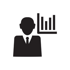 business man performance icon sign symbol