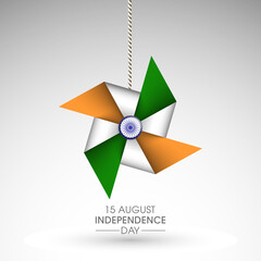 Illustration of Indian Independence day,15 August.