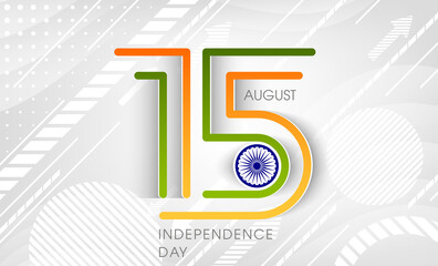 Illustration of Indian Independence day,15 August.