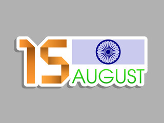 Illustration of Indian Independence day,15 August.