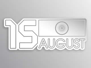 Illustration of Indian Independence day,15 August.