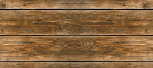 Obraz na płótnie Canvas old brown rustic light bright wooden boards texture - wood wall background panorama banner 