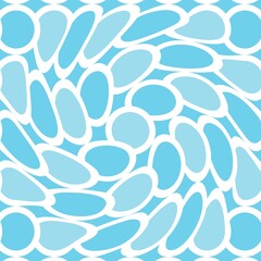 Simple pattern. Circle pattern. Seamless background. Fish scale pattern. Abstract geometric background in a marine theme.