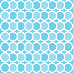 Simple pattern. Circle pattern. Seamless background. Fish scale pattern. Abstract geometric background in a marine theme. © Sudakarn