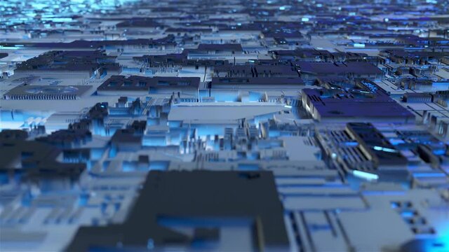 CPU world sci-fi loop