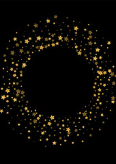 Yellow Surprise Glitter Texture. Magic Confetti Background. Gradient Spark Firework Design. Element Star Illustration. Golden Abstract Pattern.