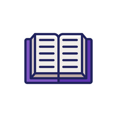 Book icon line style