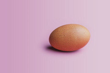 Trendy Fuchsia Pink paired with a rustic egg. 