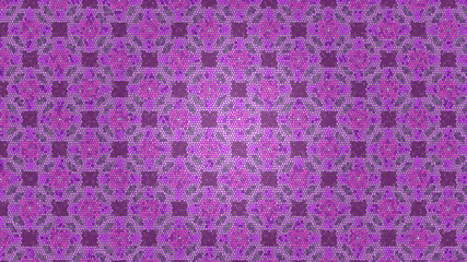 Purple, Abstract Flowers