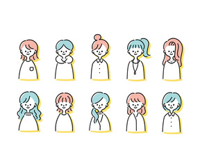 いろいろな女性