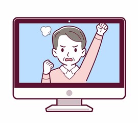 リモートワークする人