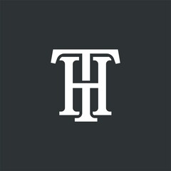 Premium design Logo with letter TH. Beautiful Logotype for luxury company branding © RK151 Berthoud