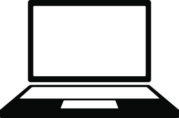 シンプルなパソコン型のフレーム　ベクターイラスト