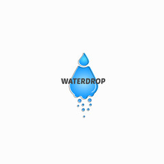 World water day, natural environment saving water drop concept with ecological background, vector art and illustration