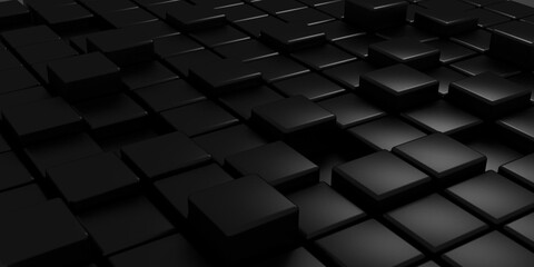 Fototapeta premium 3d abstract cubes background. 3d illustration