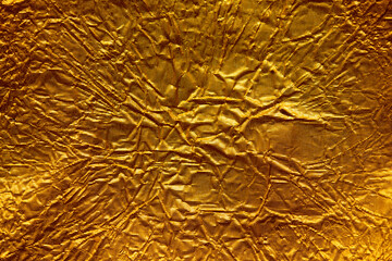 Paper gold foil sheet abstract background texture and elegant