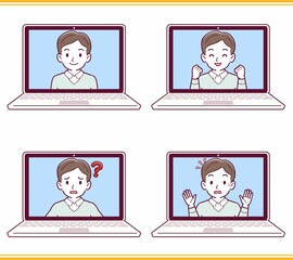 リモートワークする人