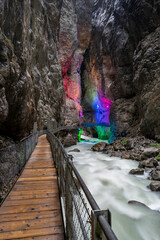 Gletscherschlucht bei Grindelwald im Schweizer Kanton Bern
