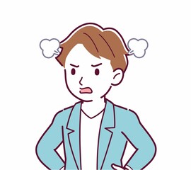 Obraz premium 人物の斜め