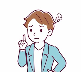 Fototapeta premium 人物の斜め