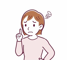 主婦のイラスト