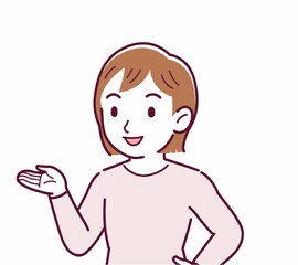 主婦のイラスト