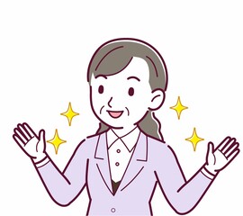 女性役員のイラスト