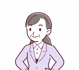 女性役員のイラスト