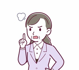 女性役員のイラスト