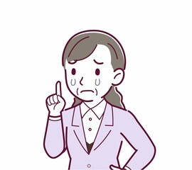 女性役員のイラスト