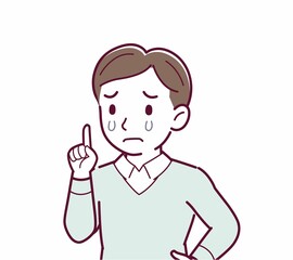 中年の男性のイラスト