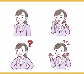 女性役員のイラスト